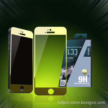 Color tempered glass screen protector for iPhone5/5c/5s